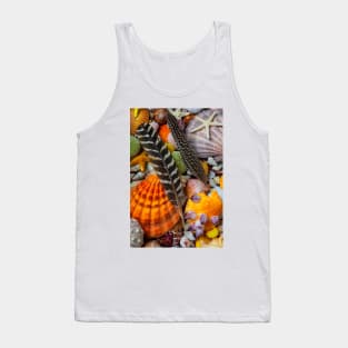 Feathers And Seashells Tank Top